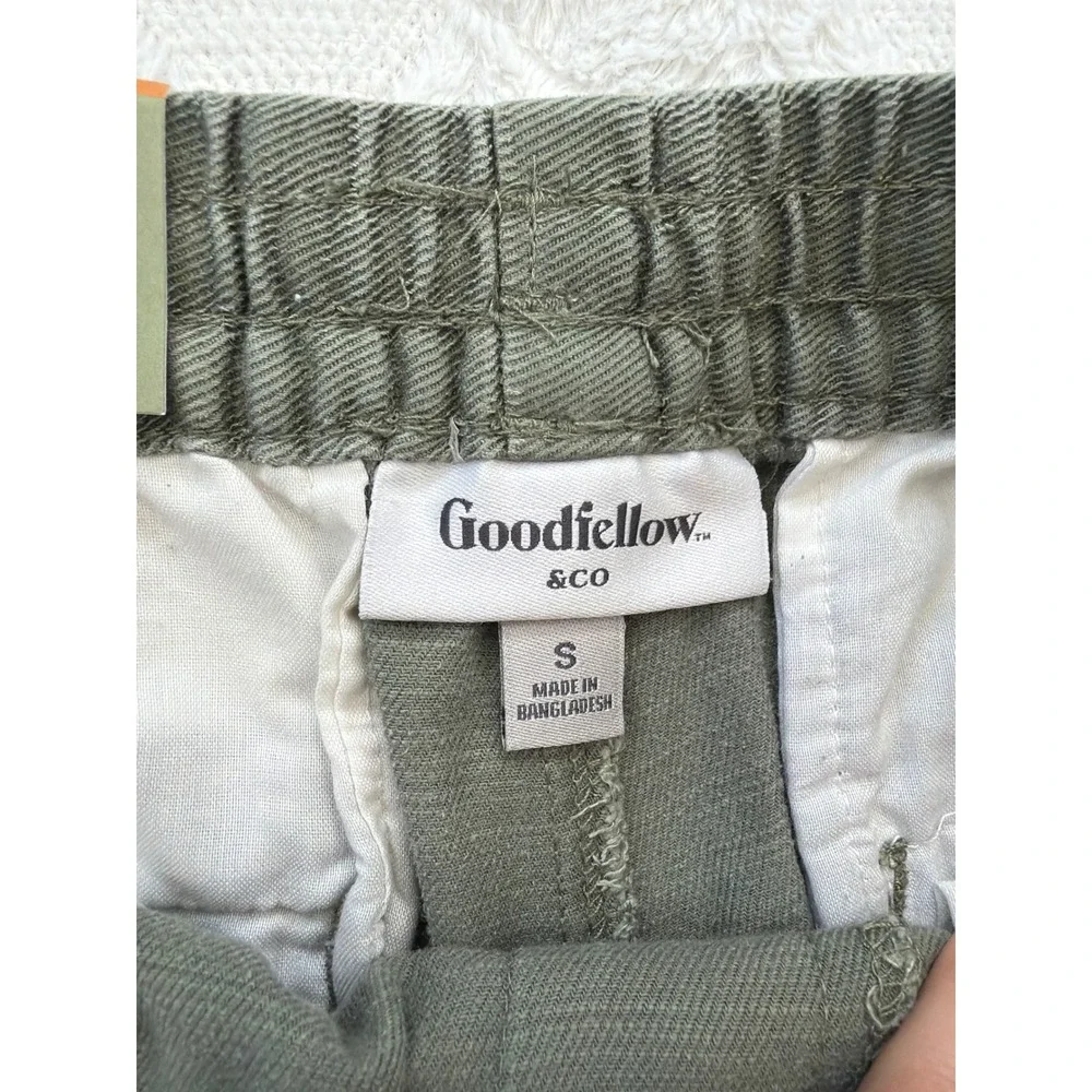 Goodfellow & Co Mens Vintage Pull-On Shorts Olive Green 7in Inseam Small NEW